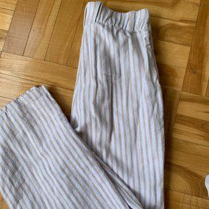 Stripe Summer Linen Pants